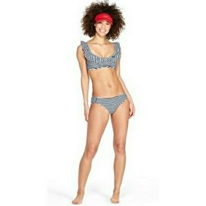 NWOT Vineyard Vines x Target Striped Bikini Set XS